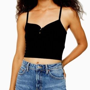 topshop ribbed cami